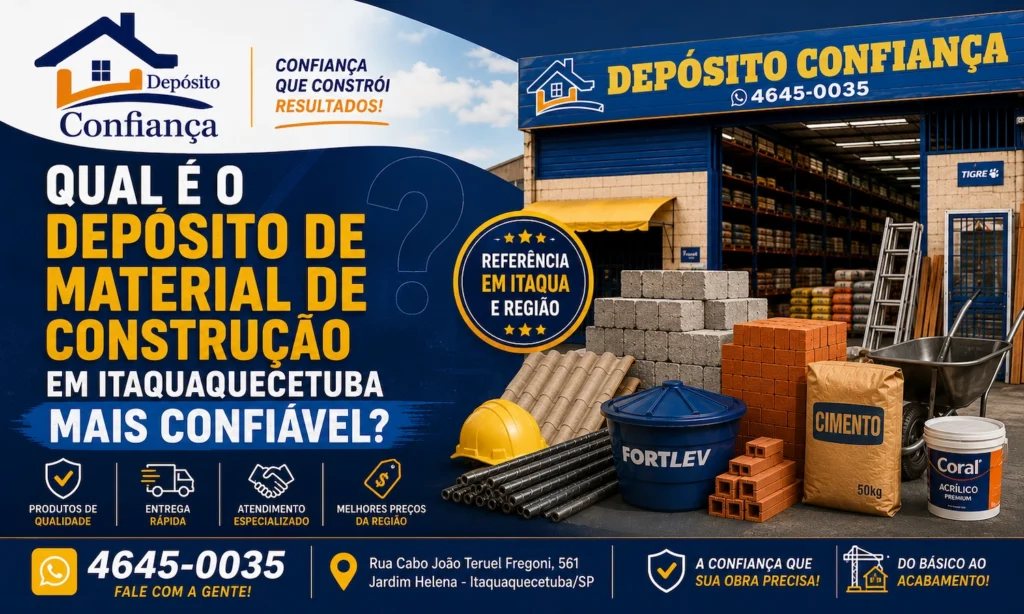 Qual é o Depósito de Material de Construção em Itaquaquecetuba Mais Confiável?
