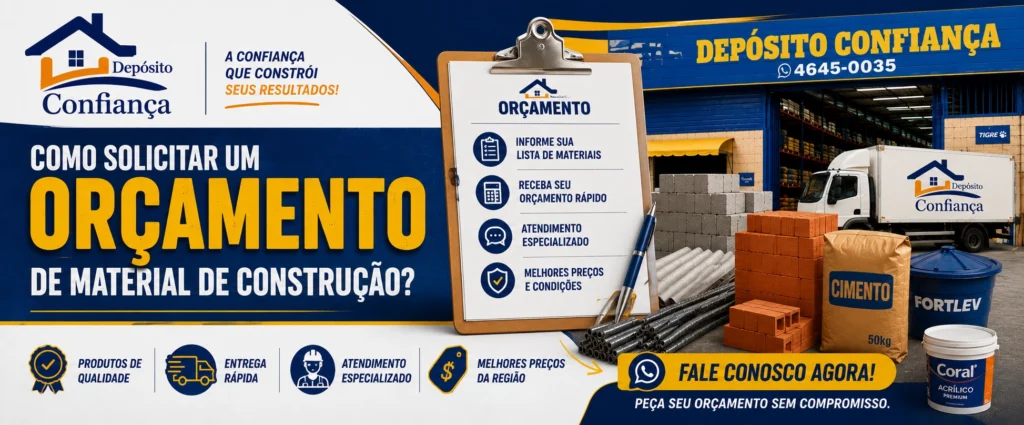 Como Solicitar um Orçamento de Material de Construção?