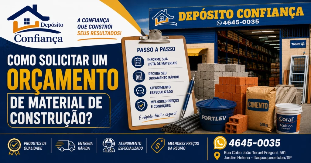 Como Solicitar um Orçamento de Material de Construção?