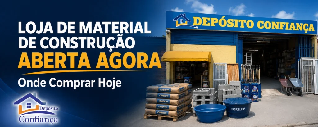 Loja de Material de Construção Aberta Agora: Onde Comprar Hoje