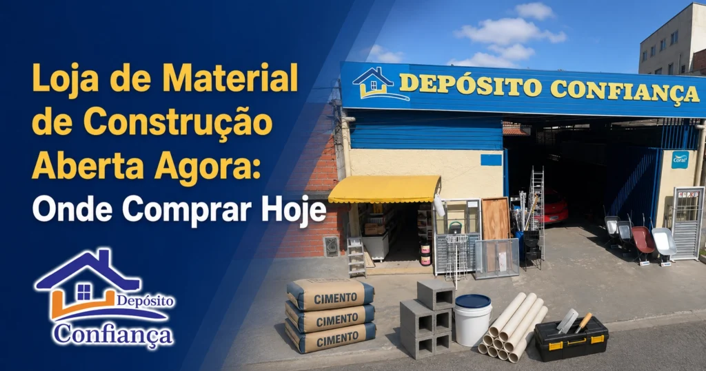 Loja de Material de Construção Aberta Agora: Onde Comprar Hoje